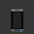 Clear Acrylic Daily Use Organizer With Black Panel Top Clip And Blue Strip
