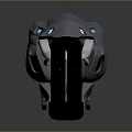 Futuristic Motorcycle Featuring Sleek Silver Body Large Wheels Blue LED Lights and Modern Design