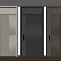 Modern Minimalist Entry Door Anti-theft Door Top Single Door Sub-mother Door Door Password Door 3d model