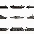 Various Traditional Chinese Ancient Architecture Roof Components Eave And Tile Designs