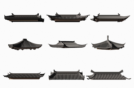 Chinese eaves 3d model