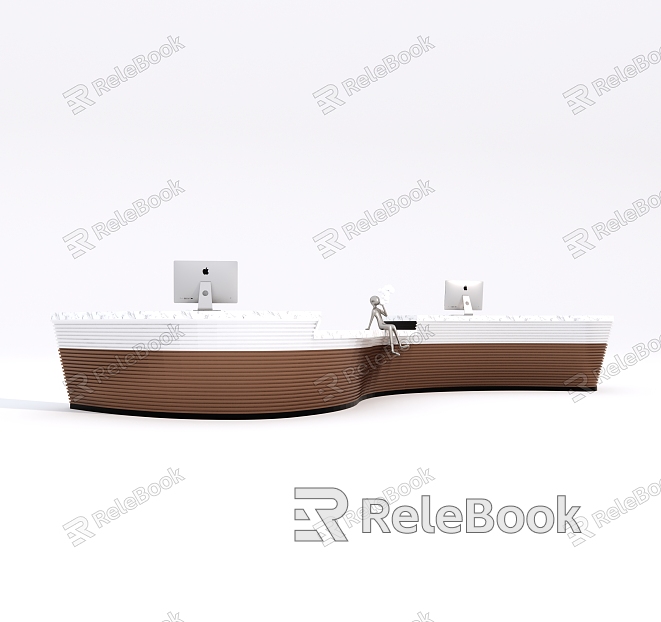 Modern reception desk Reception desk Cashier model