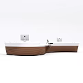 Modern reception desk Reception desk Cashier 3d model