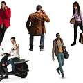 Many characters 3d model