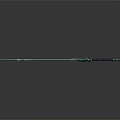 Decorative Green Sword With Long Blade Purple Wrapped Hilt And Fantasy Design
