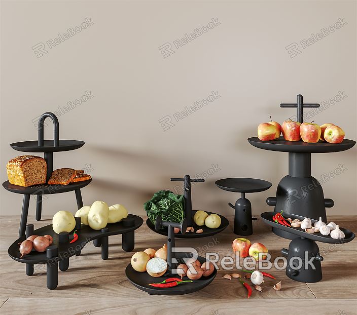 Modern fruit vegetable fruit tableware model