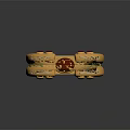 Elegant Gold Ring With Curved Design And Red Gemstone Embellishments For Fashion