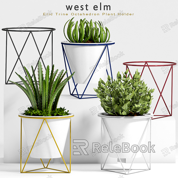 modern potted plant model