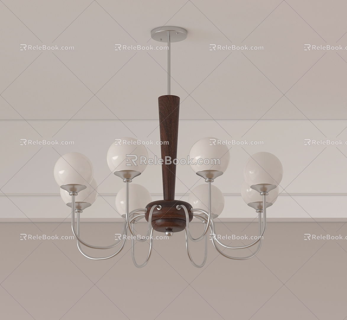 French chandelier 3d model