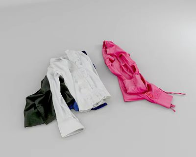 Modern clothes 3d model Modern clothes 3d model