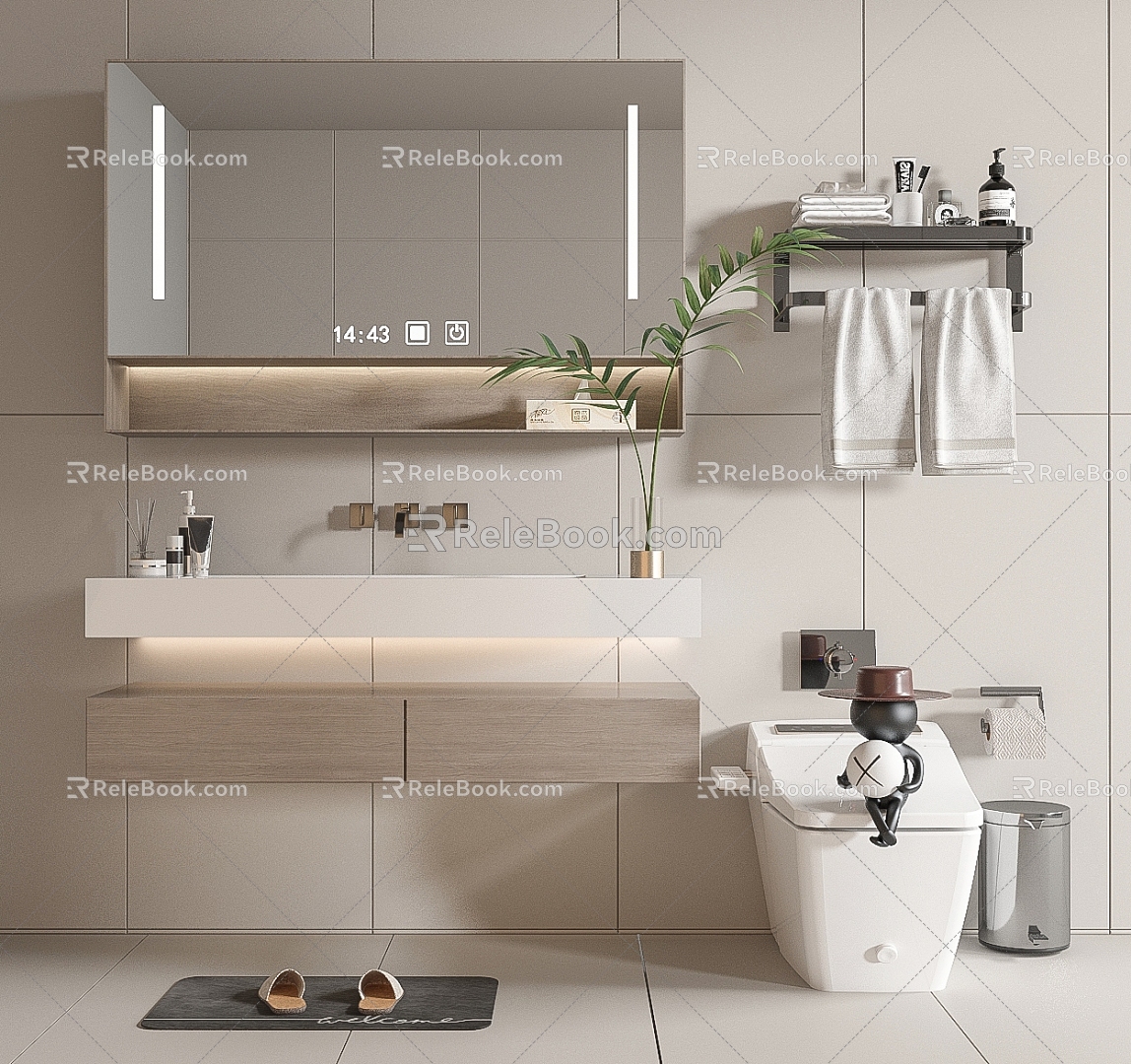 Modern bathroom cabinet model