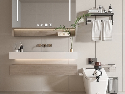 Modern bathroom cabinet model