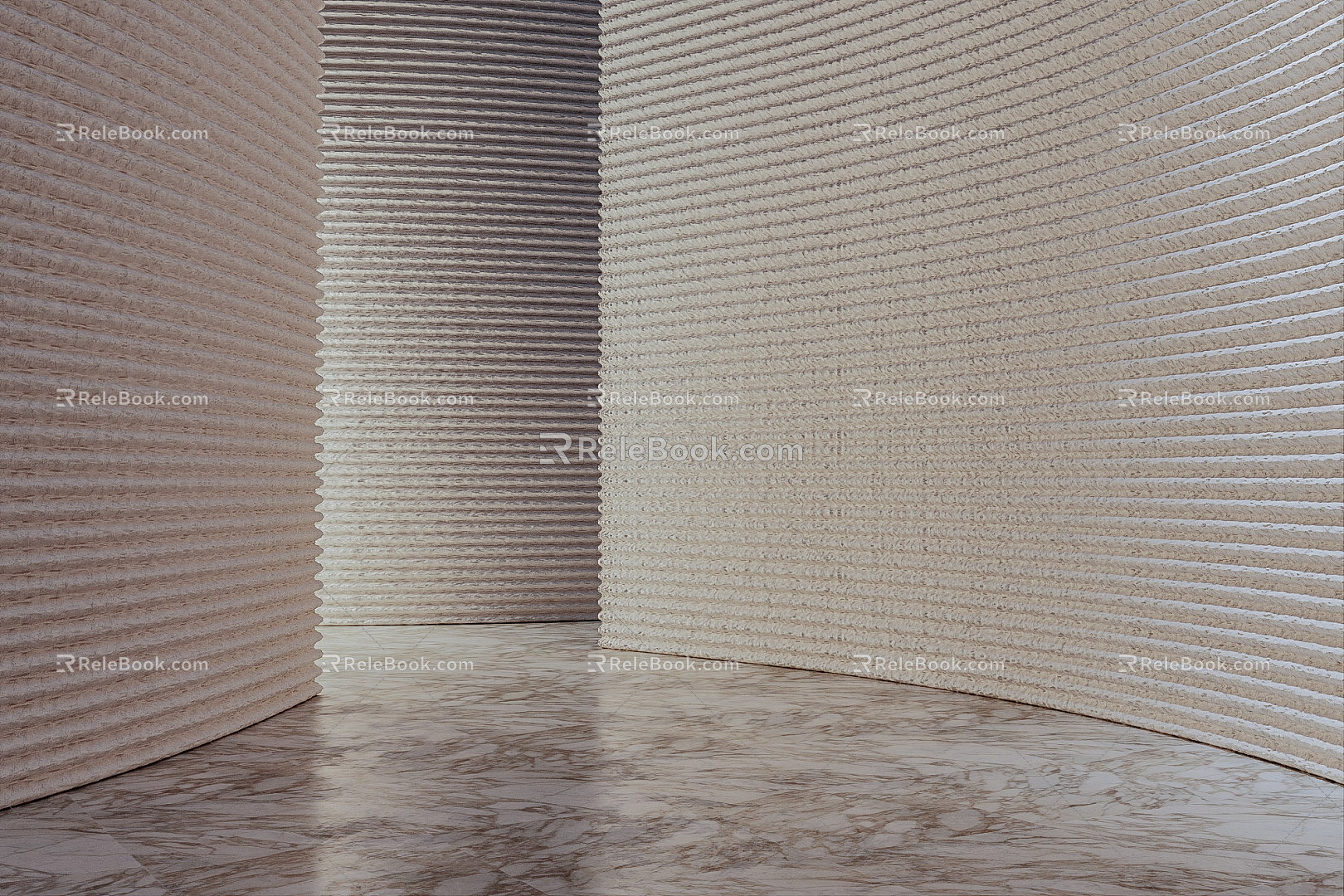 Modern background wall stone background 3d model