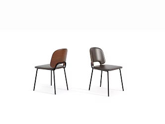 Modern Lounge Chair Dining Chair Single Chair 3d model