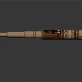 Vintage Commercial Telescope With Wooden Body And Brass Binocular Design