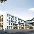 Middle school reconstruction and expansion of gymnasium playground 3d model