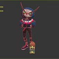 Owl Character Wearing Blue and Red Hoodie Holding Skateboard with Big Eyes on Gray Background