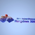 Modern Asian Games Logo 3d model