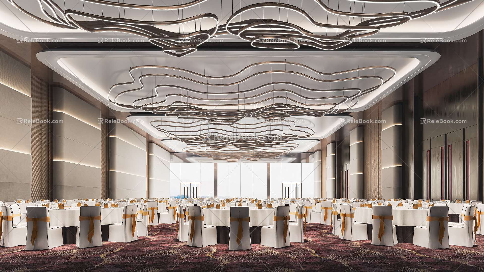 Modern Ballroom 3d model