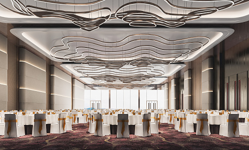 Modern Ballroom 3d model