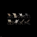 Foldable Outdoor Chairs With Canvas Seats Metal Frames And Various Colors For Patio Use