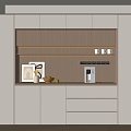 Modern Cream Sideboard Log Sideboard Sideboard 3d model