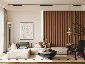 modern living room 3d model