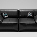 Modern double sofa 3d model