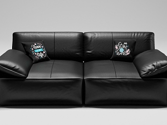 Modern double sofa 3d model