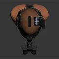 Tactical Helmet Equipped Mannequin Head With Goggles Headphones Microphone and Camera