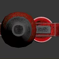 Adjustable Wrench With Red Handle And Metal Body For Plumbing Repair Tools