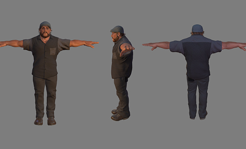 Modern Man Male Sub-era 3d model