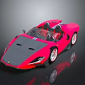 Pink Ferrari Convertible Sports Car With Sleek Body And Modern Design