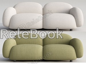 Modern double sofa model