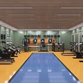 Key Body Room Equipment Fitness Equipment 3d model