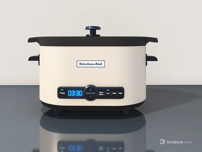 Hamilton Beach Electric Slow Cooker With Digital Display And Timer Function 3d model 