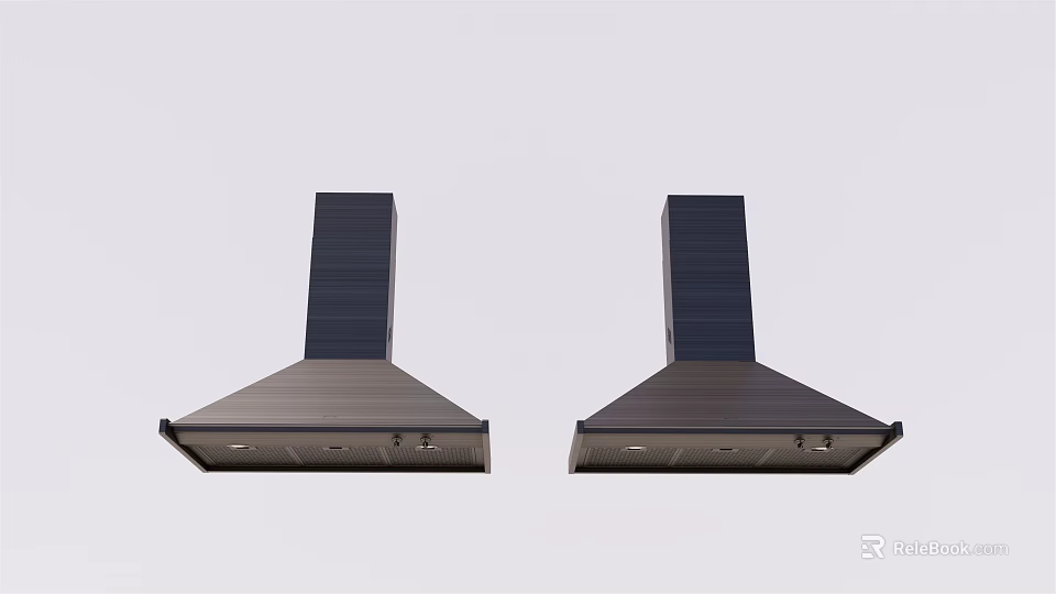 Modern Stainless Steel Range Hoods As Efficient Kitchen Appliances For Home Use 3d model 