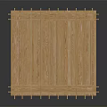 Elegant Outdoor Wooden Pergola Structure with Lattice Design Platform and Support Posts
