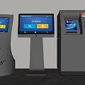 Inquiry machine all-in-one machine ATM self-service machine Ticket machine Number machine Advertising machine Self-service machine Terminal machine 3d model