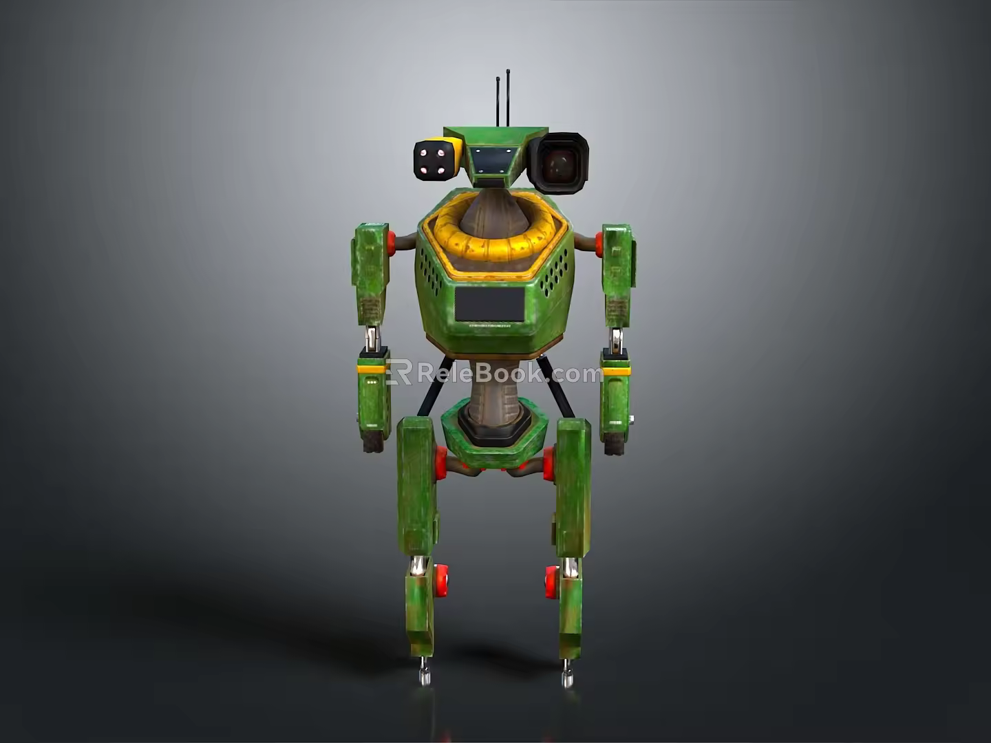 Robot Assistant Small Robot Butler Robot Butler Figure Game Figure 3d model