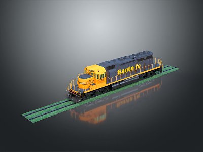 vintage train steam train carriage locomotive head steam carriage train vehicle 3d model