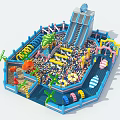 Kids Playground Equipment With Ball Pit Slides And Colorful Interactive Structures