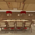 Zhong Shuijiao Restaurant Red Signboard Traditional Craft Authentic Delicious Fillings Interior Glass Windows And Tables