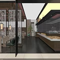 Traditional Hotpot Restaurant Interior With Wooden Decor Lanterns And Open Dining Area