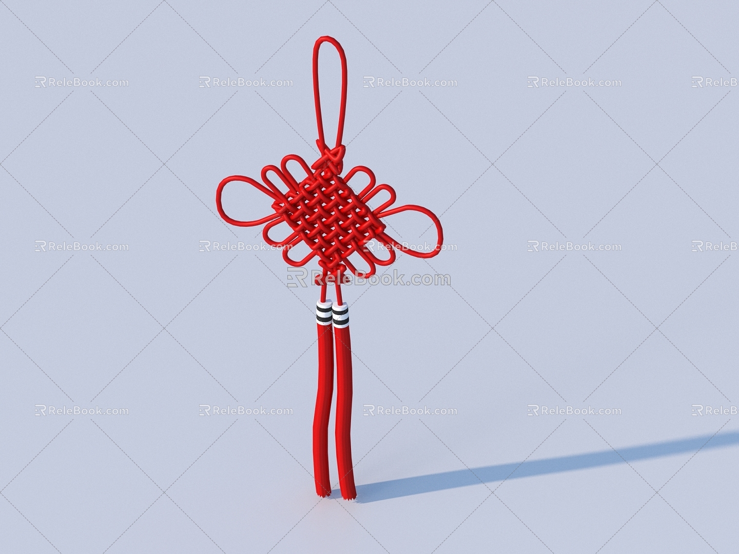 New Wall Decoration Chinese Knot 3D Model 3d model