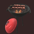 Barbecue Grill Grill Cartoon Barbecue Cartoon Barbecue 3d model