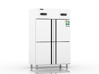 Modern Fridge Freezer 3d model