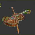 Violin Cartoon Violin Animation Violin Instrument String Western Instrument 3d model