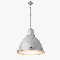 Industrial Metal Dome Pendant Light With Hanging Chain Modern Design