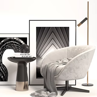 Casual single chair 3d model